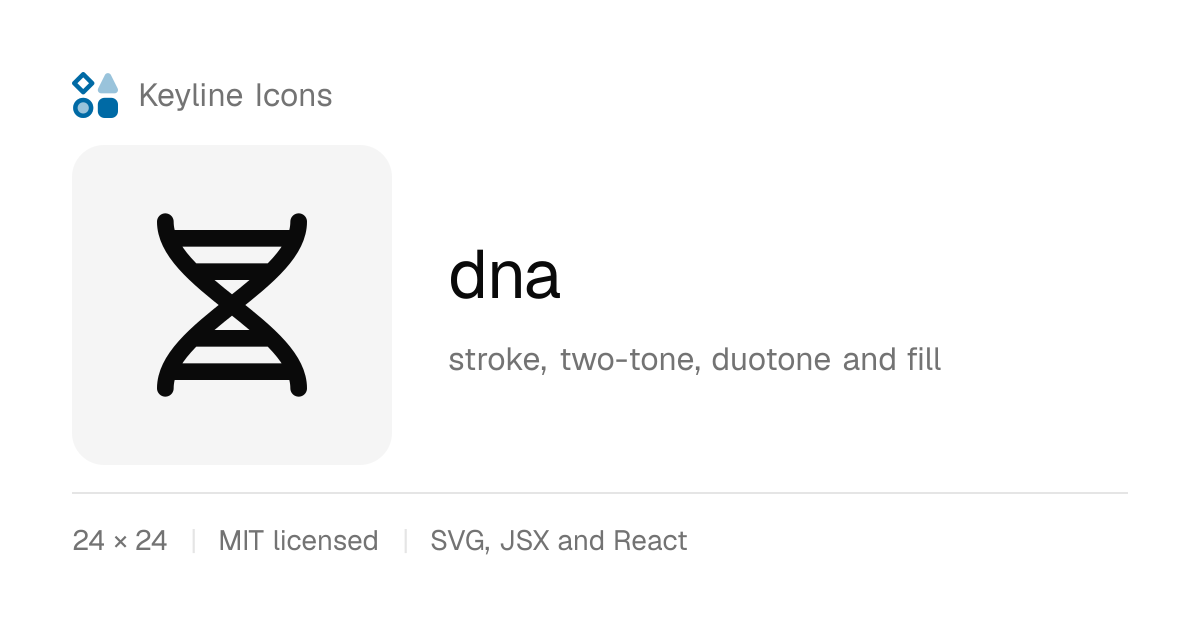 dna icon · Keyline Icons